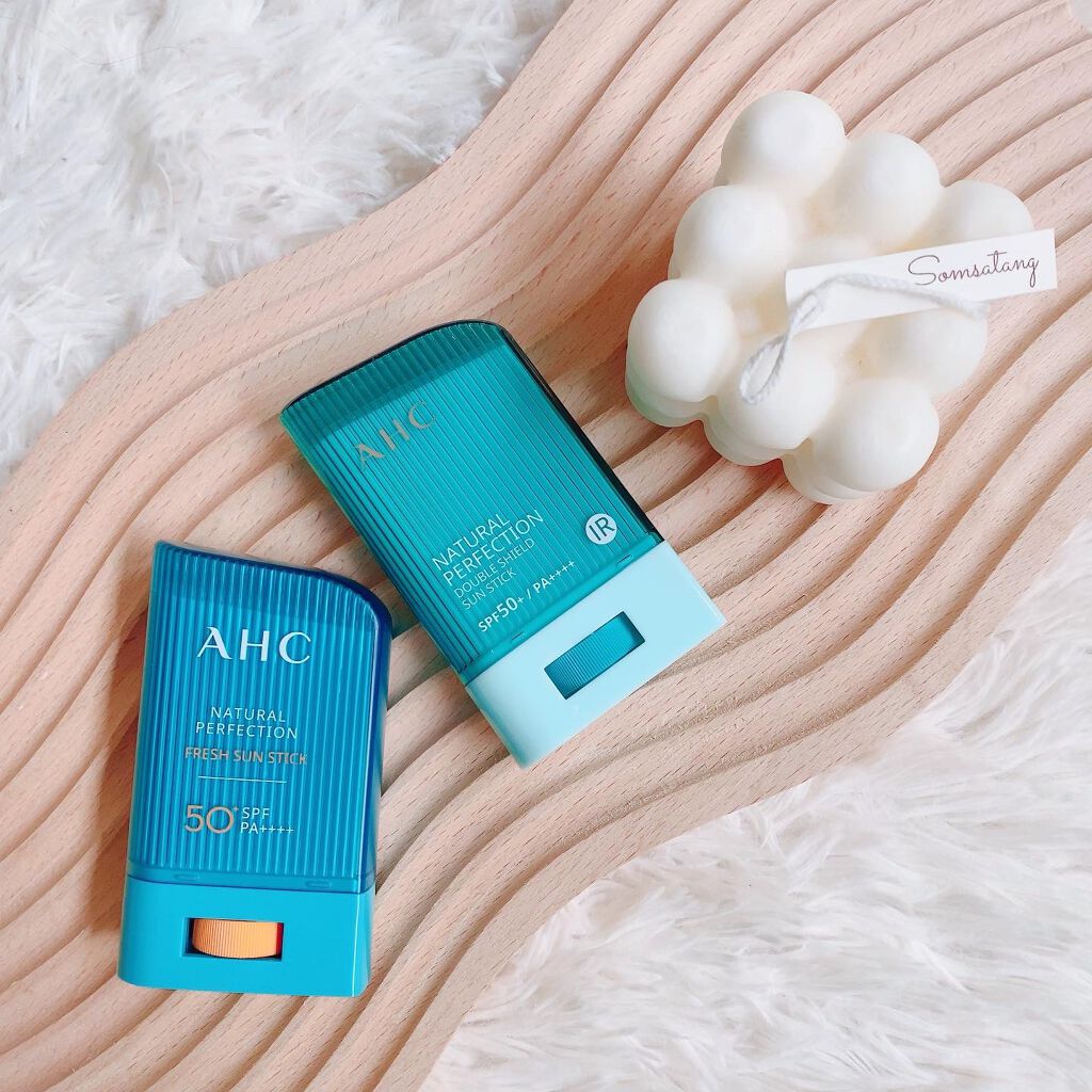 ナチュラル パーフェクション ダブル シールド サンスティック/AHC/日焼け止めスティックを使ったクチコミ（2枚目）