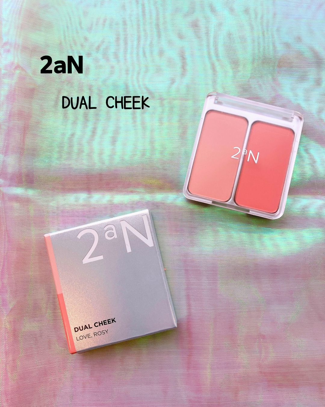 デュアルチーク 【旧】02 ラブロージー/2aN/パウダーチークを使ったクチコミ（1枚目）