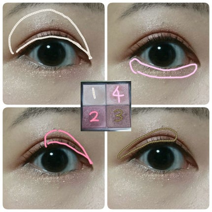 リアルクローズシャドウ/excel/アイシャドウパレットを使ったクチコミ(3枚目)