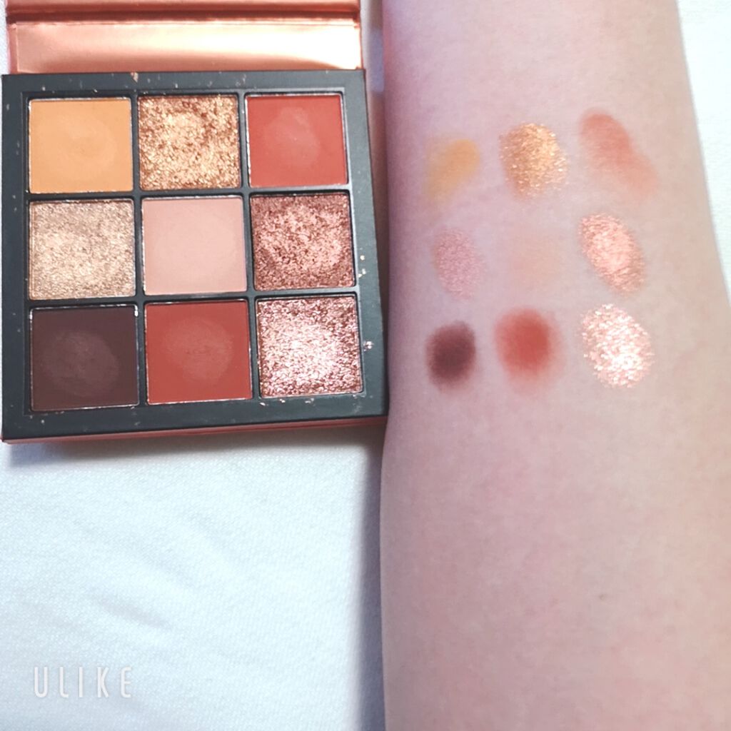 Obsessions Eyeshadow Palette/Huda Beauty/アイシャドウパレットを使ったクチコミ(3枚目)
