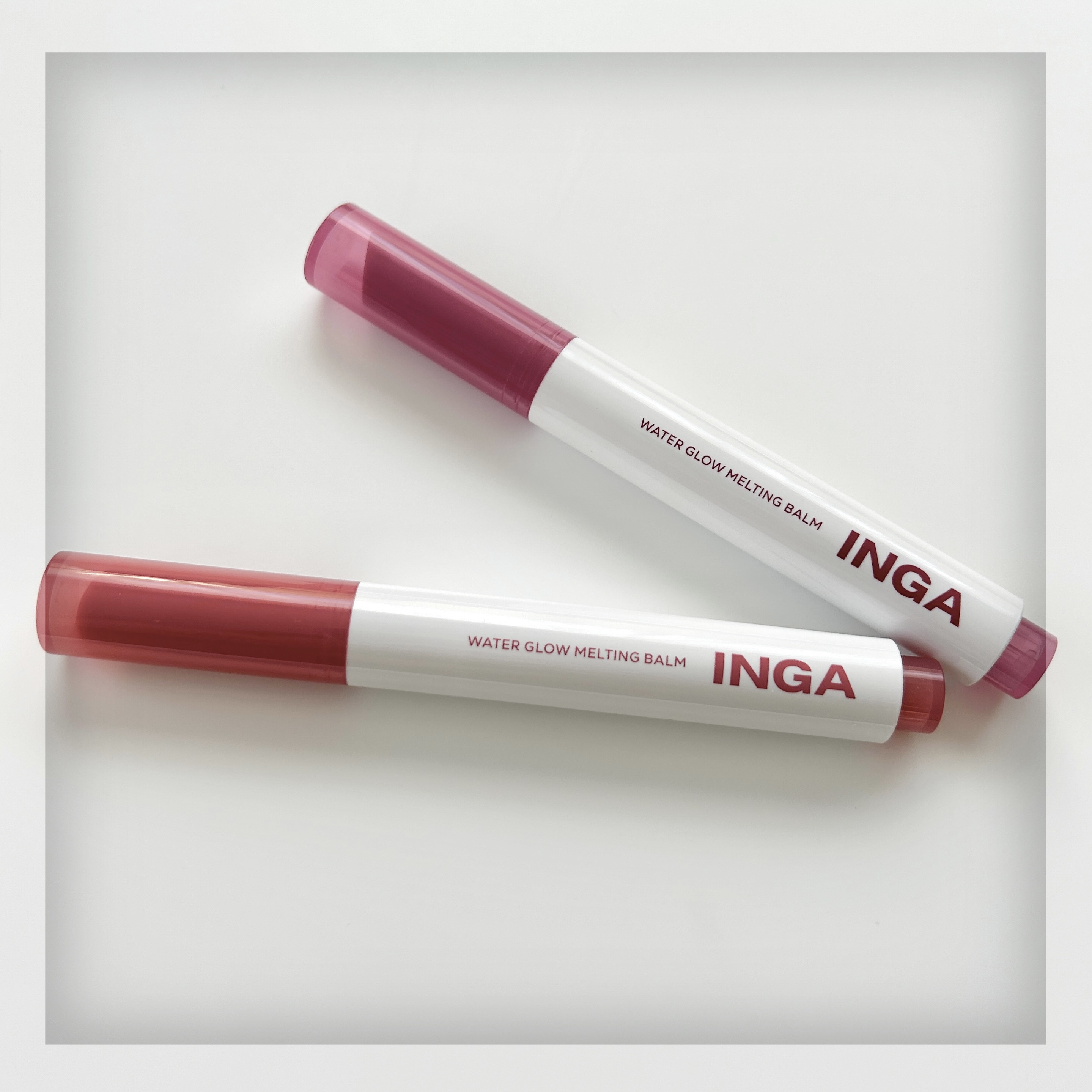 ウォーターグローメルティングバーム 04 フィグジュース（Fig Juice）/INGA/口紅を使ったクチコミ（2枚目）