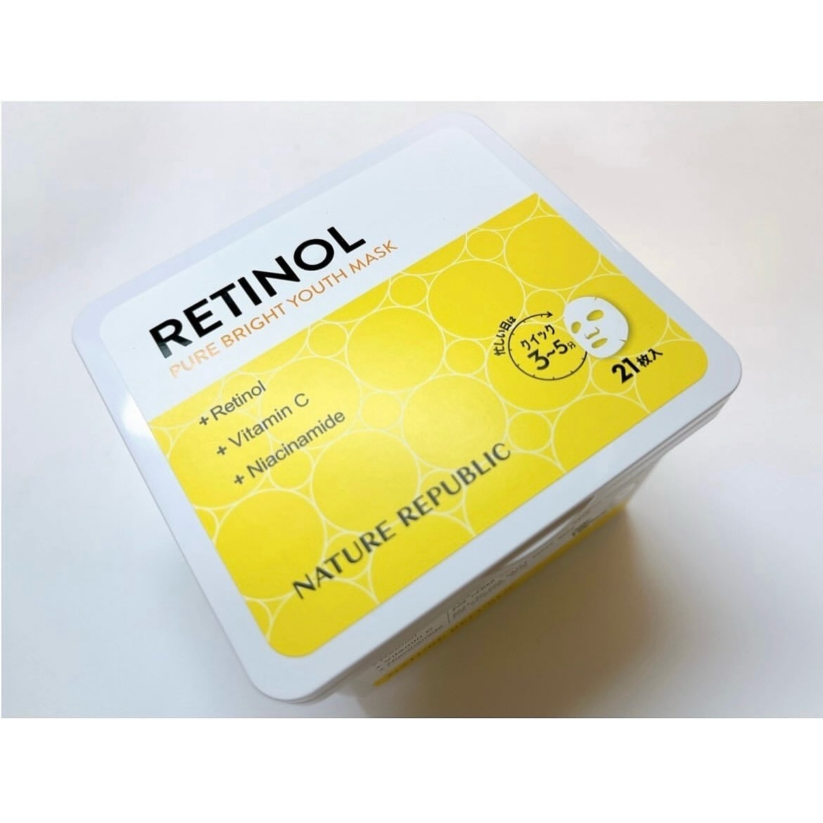 キューブマスク レチノール/ネイチャーリパブリック/シートマスク・パックを使ったクチコミ（1枚目）