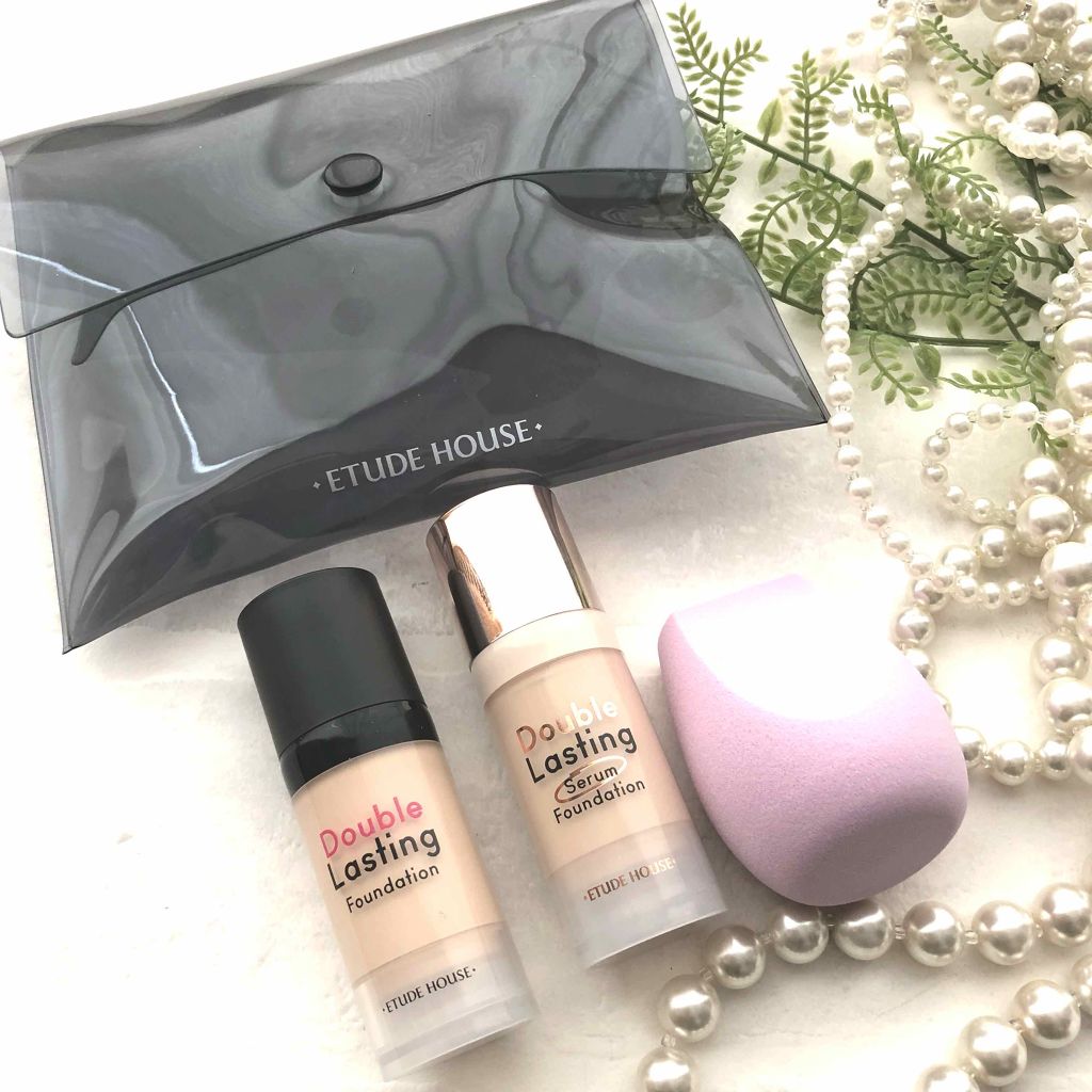 ダブルラスティング セラムファンデーション/ETUDE/リキッドファンデーションを使ったクチコミ（1枚目）