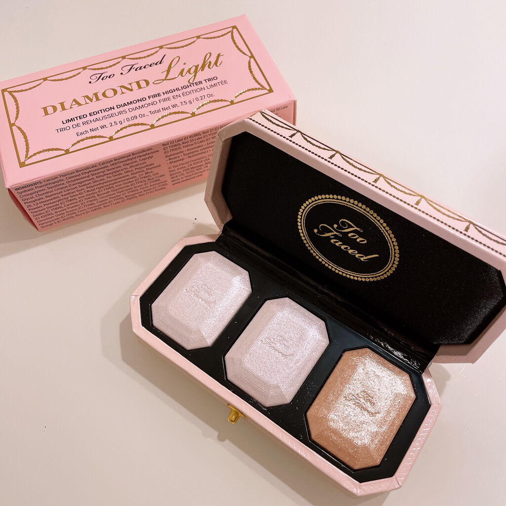 ～ダイヤモンドライト シリーズ～ マルチユース ハイライター トリオ/Too Faced/パウダーハイライトを使ったクチコミ（1枚目）