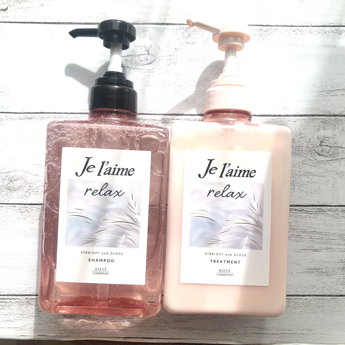 リラックス ミッドナイトリペア シャンプー／ヘアトリートメント (ストレート＆グロス)/Je l'aime/市販シャンプーを使ったクチコミ（2枚目）