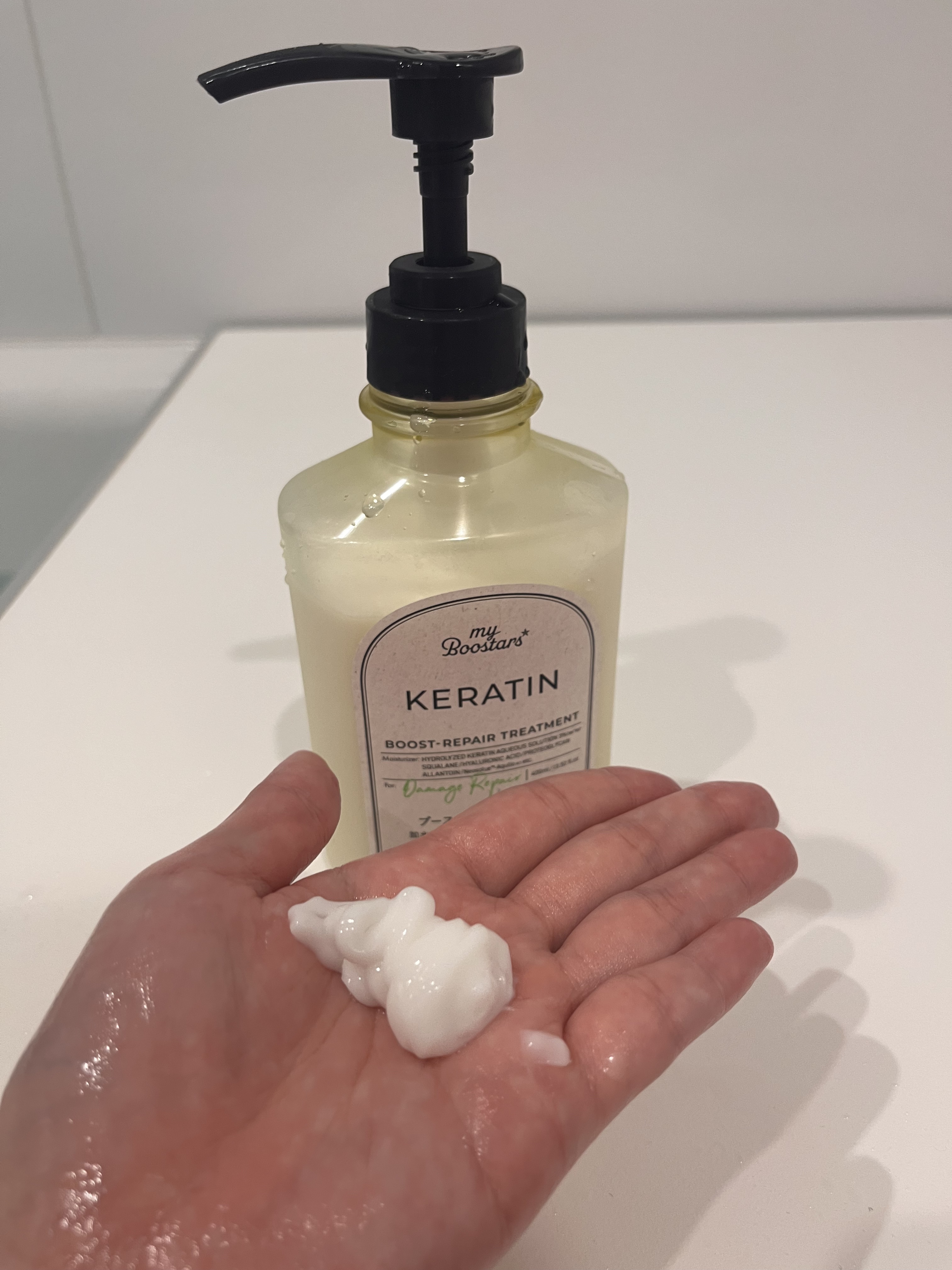 マイブースターズ ケラチン ブースター シャンプー/トリートメント [ダメージリペア] シトラスサボンの香りのクチコミ「ケラチンブースター！
マイブースターズ ケラチン ブースター [ダメージリペア]
をお試しです.....」（3枚目）