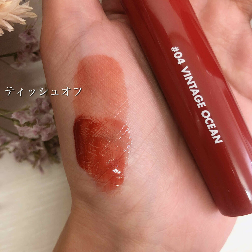 グラスティングウォーターティント/rom&nd/リップティントを使ったクチコミ（3枚目）