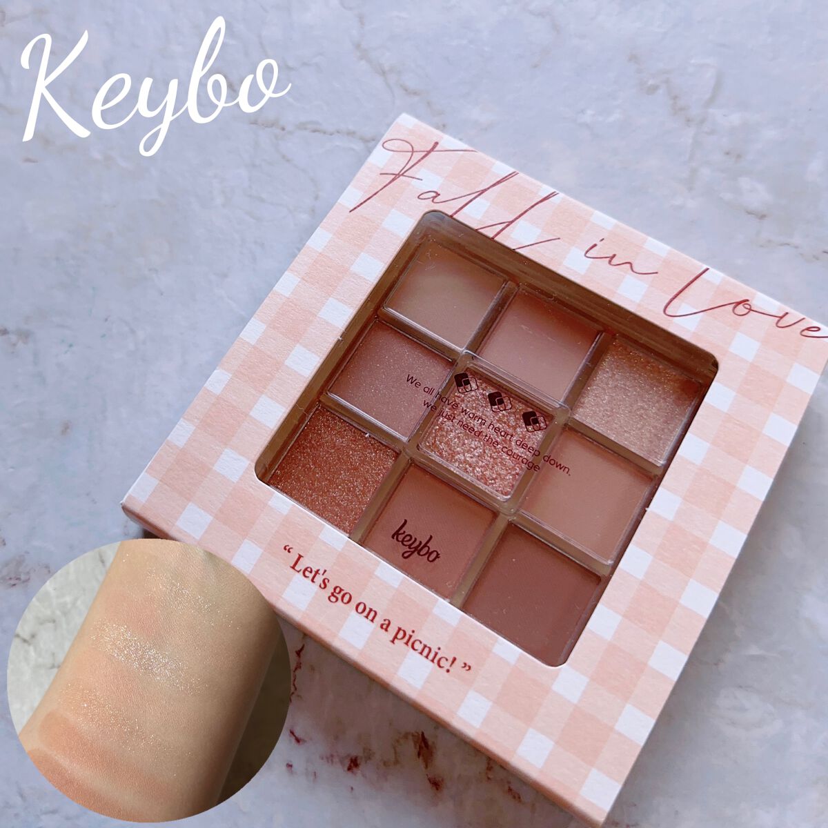 KEYBO FALL IN LOVE SHADOW PALETTE/keybo/アイシャドウパレットを使ったクチコミ（1枚目）