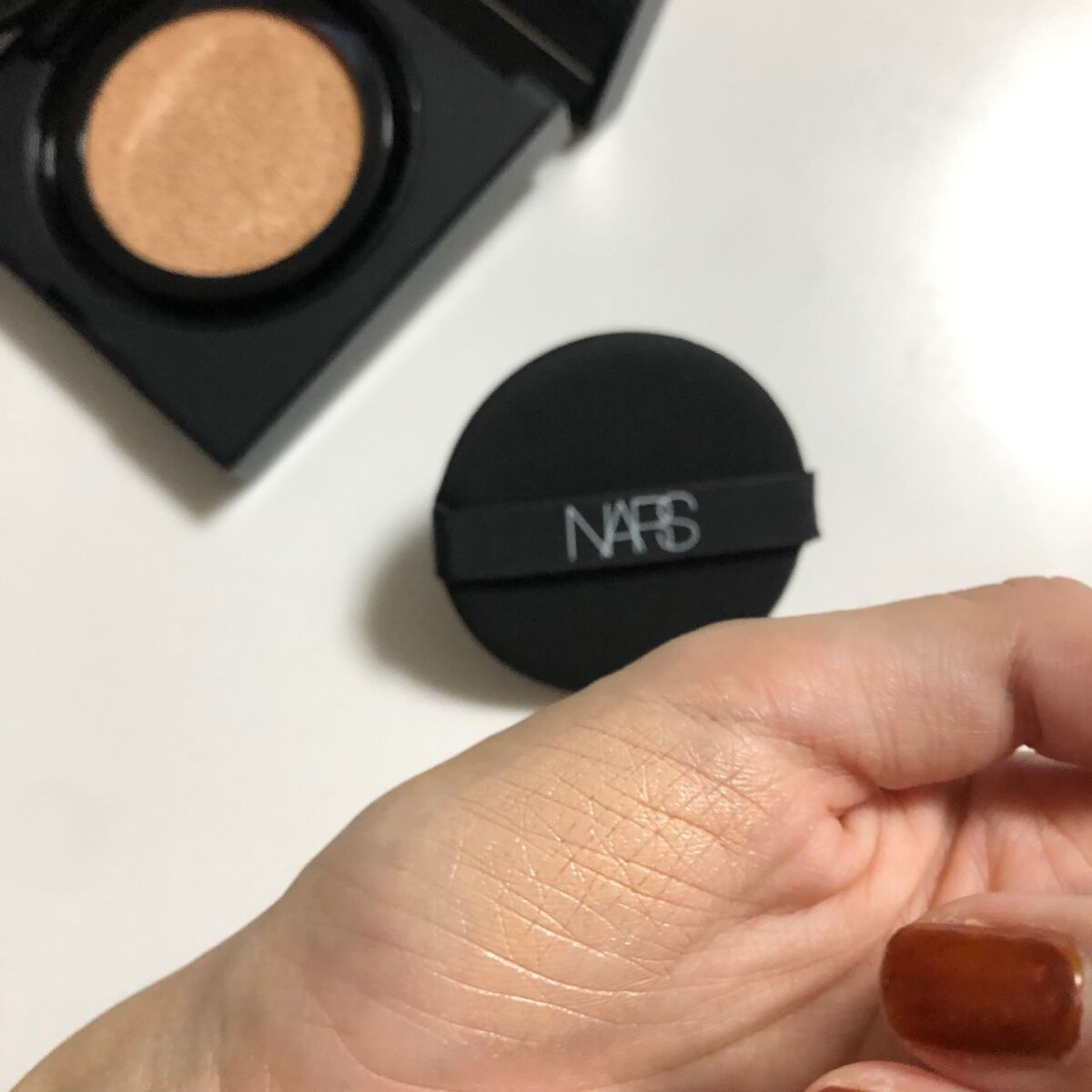 ナチュラルラディアント ロングウェア クッションファンデーション/NARS/クッションファンデーションを使ったクチコミ(4枚目)