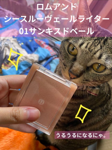 ヴェールライター/rom&nd/パウダーハイライトを使ったクチコミ(1枚目)