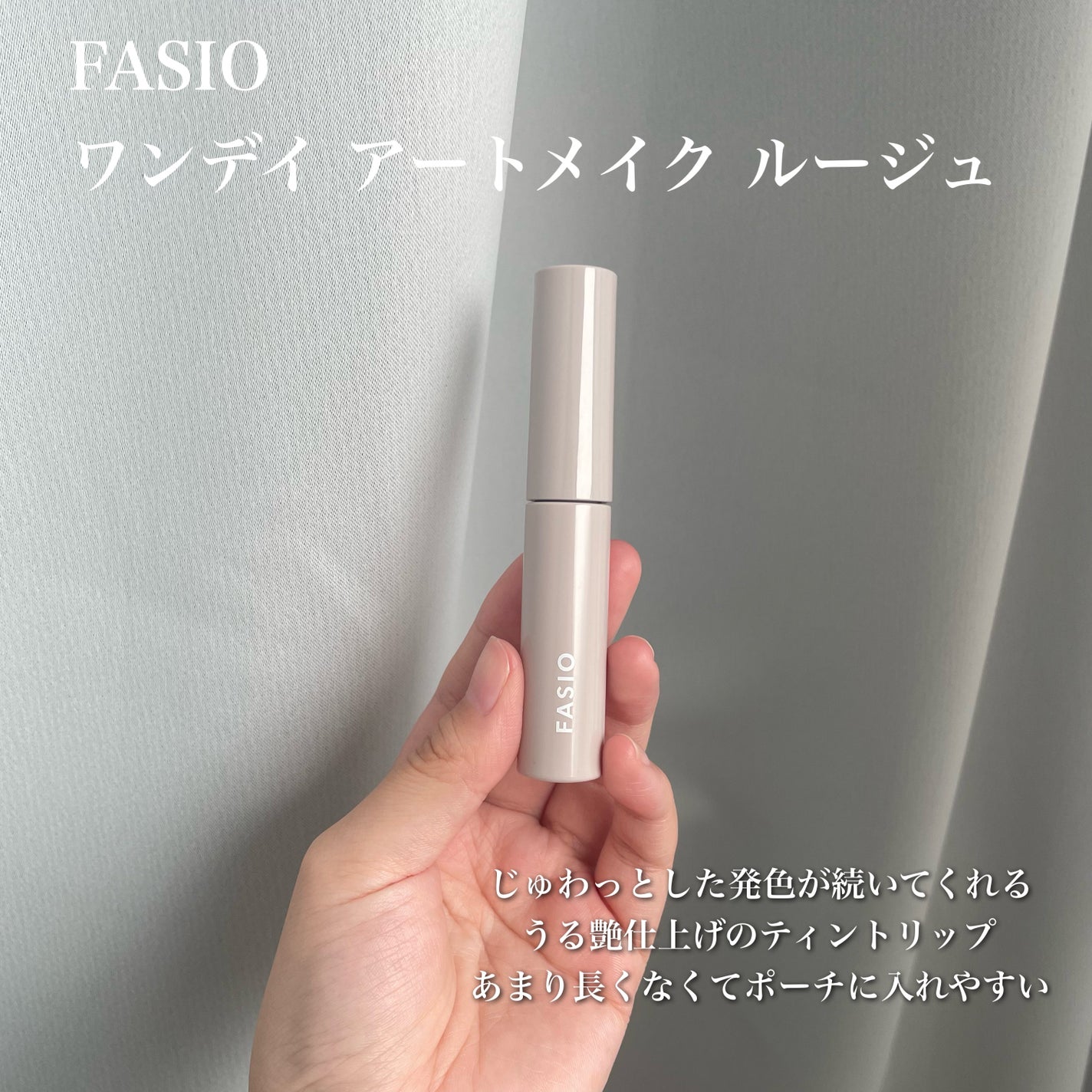 ワンデイ アートメイク ルージュ/FASIO/口紅を使ったクチコミ(2枚目)