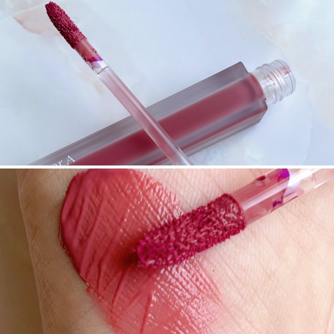 シアーベルベットティント 05 ステラ―グロウ/Dear.A/リップティントを使ったクチコミ（2枚目）