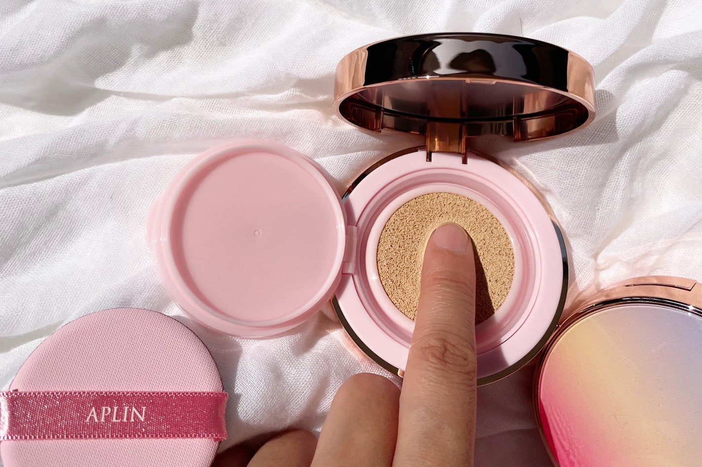 ピンクティーツリーカバークッション/APLIN/クッションファンデーションを使ったクチコミ(3枚目)