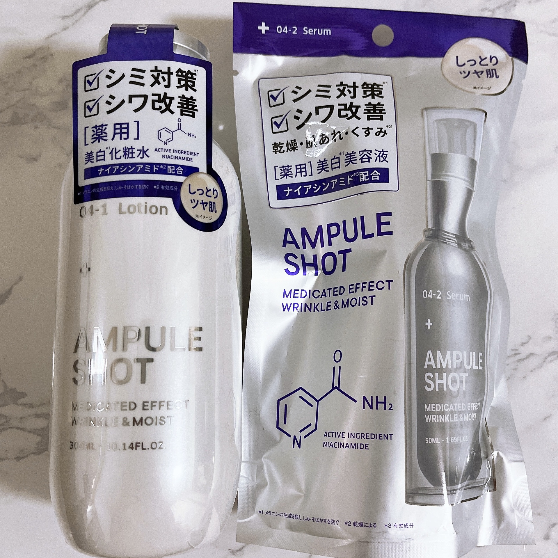 薬用 エフェクト リンクル＆モイスト ローション/AMPULE SHOT/化粧水を使ったクチコミ（1枚目）