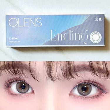 OLENS Ending 1dayのクチコミ「オーレンズ
エンディングワンデーグレー

明るめで発色は良い方だけど
馴染みやすくて使いやすい.....」（3枚目）