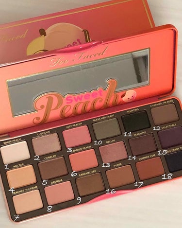 Too Faced スイートピーチ アイシャドウ パレットのクチコミ「トゥーフェイスド  第3弾✨

スイートピーチ アイシャドウパレット🍑


これも可愛いパレッ.....」（2枚目）