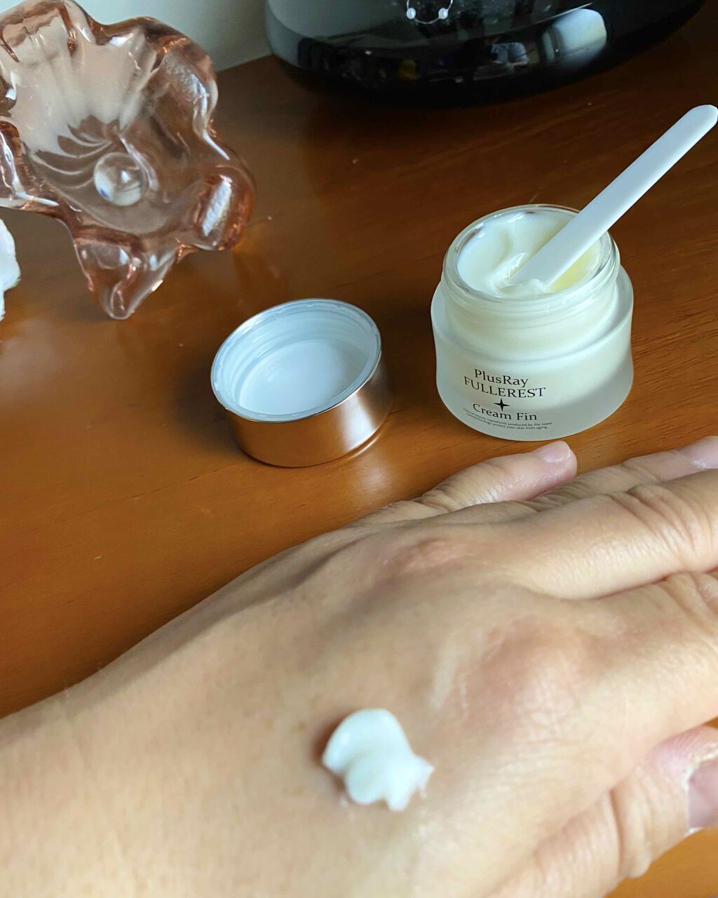 フラーレストエクストラダブルクリーム/PlusRay/フェイスクリームを使ったクチコミ（3枚目）