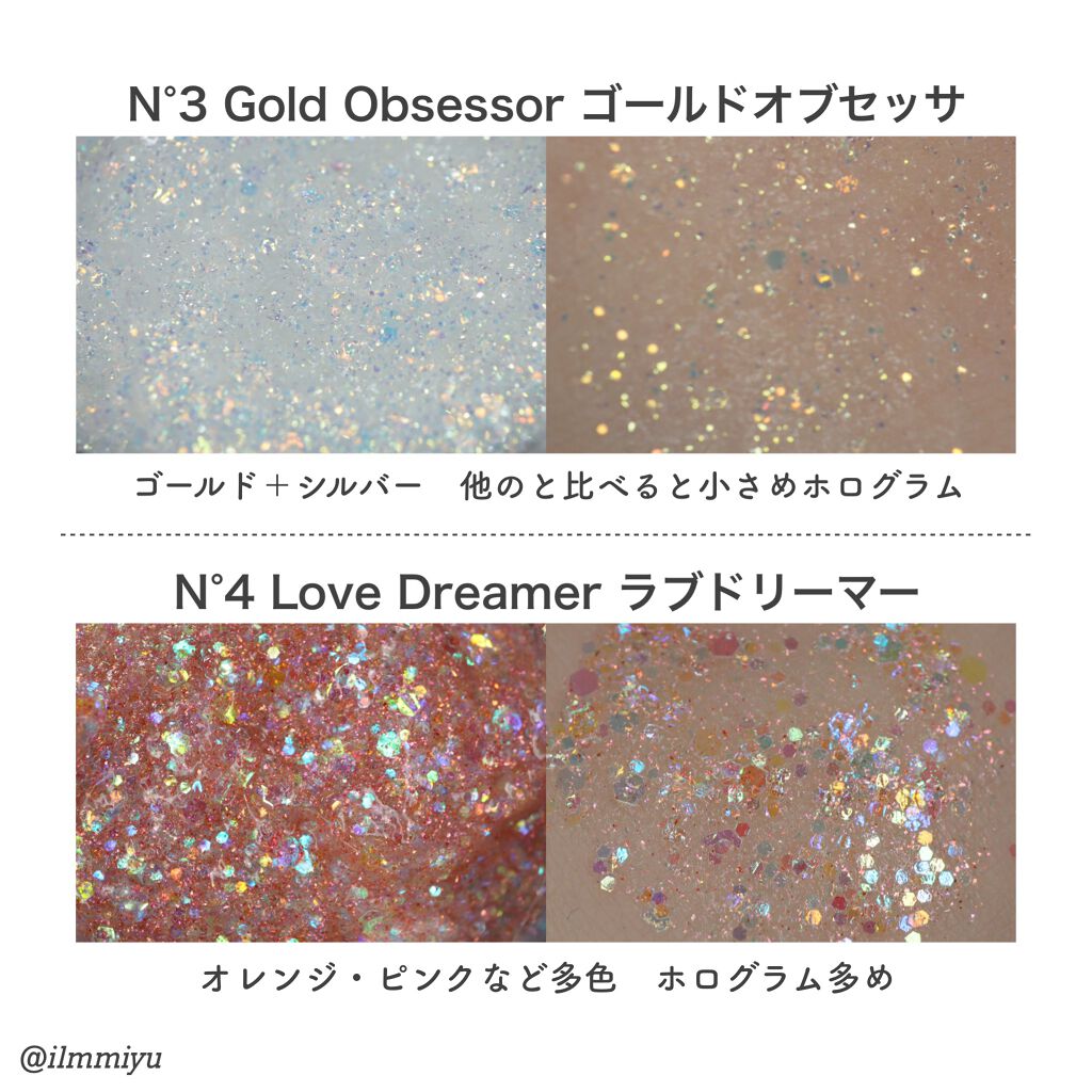 ゲットルーズグリッタージェル/unleashia/グリッターを使ったクチコミ（3枚目）