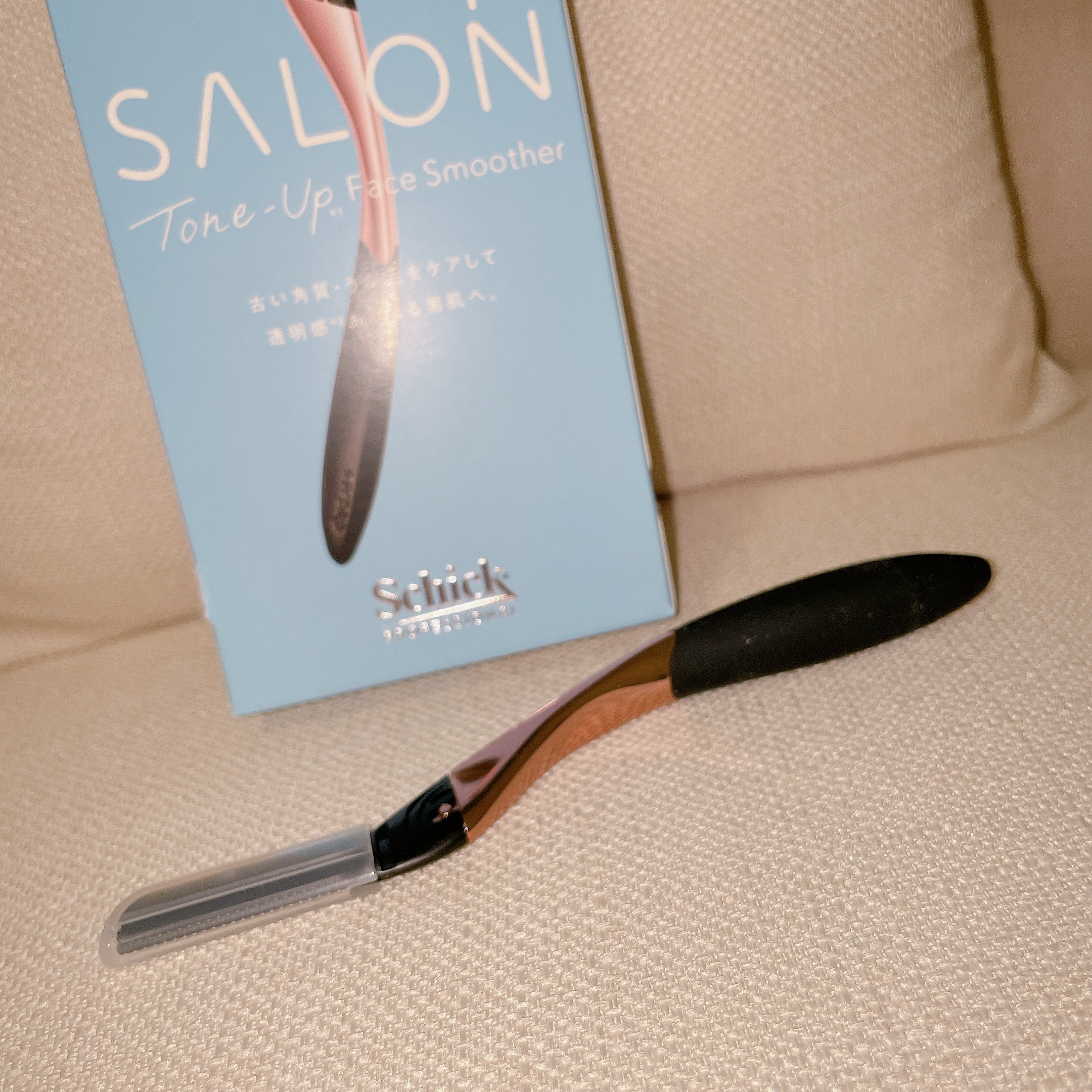 サロンプラス トーンアップ フェイススムーサー ホルダー（刃付き）/サロンプラス/シェーバーを使ったクチコミ（2枚目）