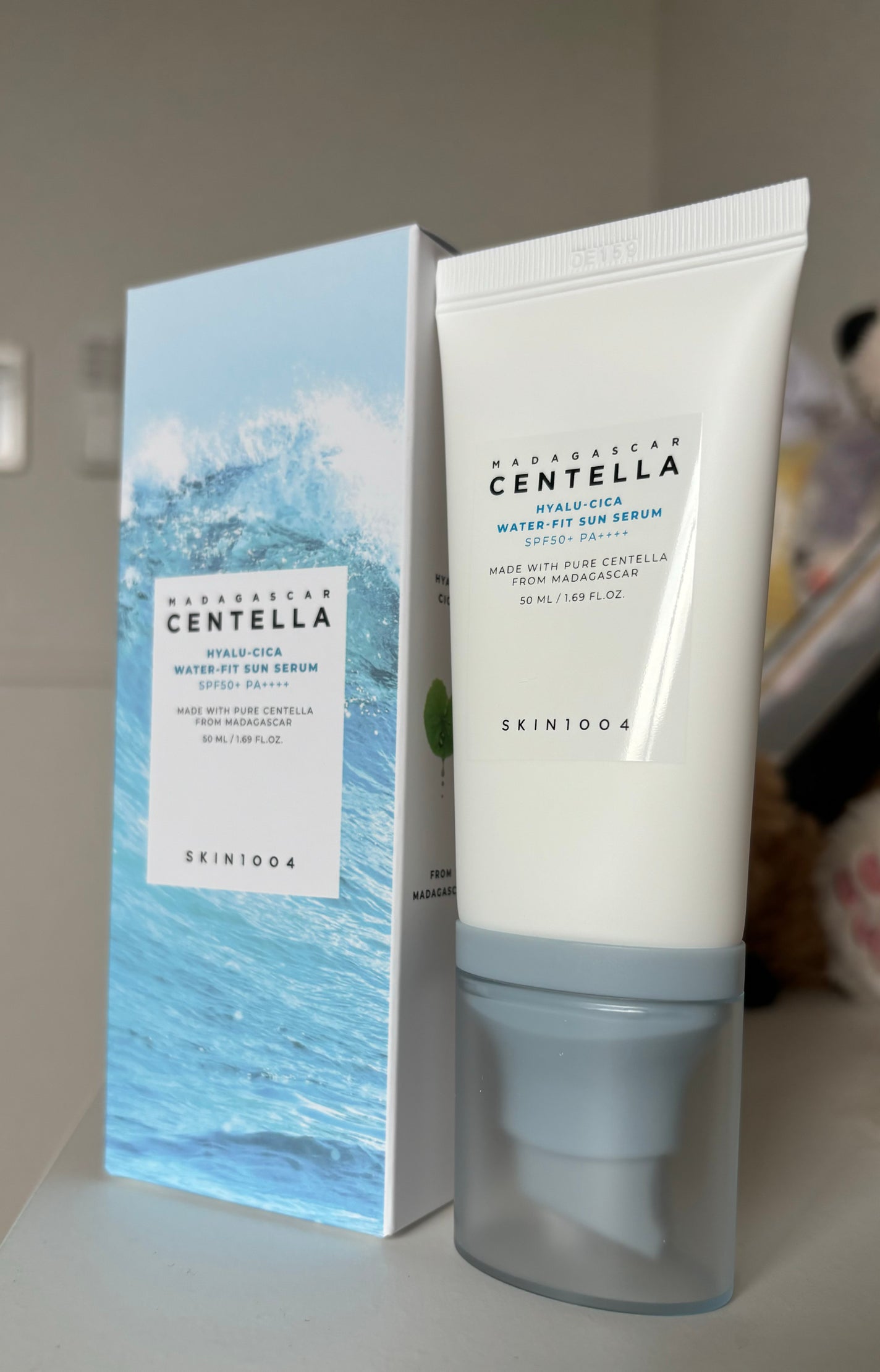 ヒアルーシカ ウォーターフィット サンセラム/SKIN1004/日焼け止めローションを使ったクチコミ(1枚目)