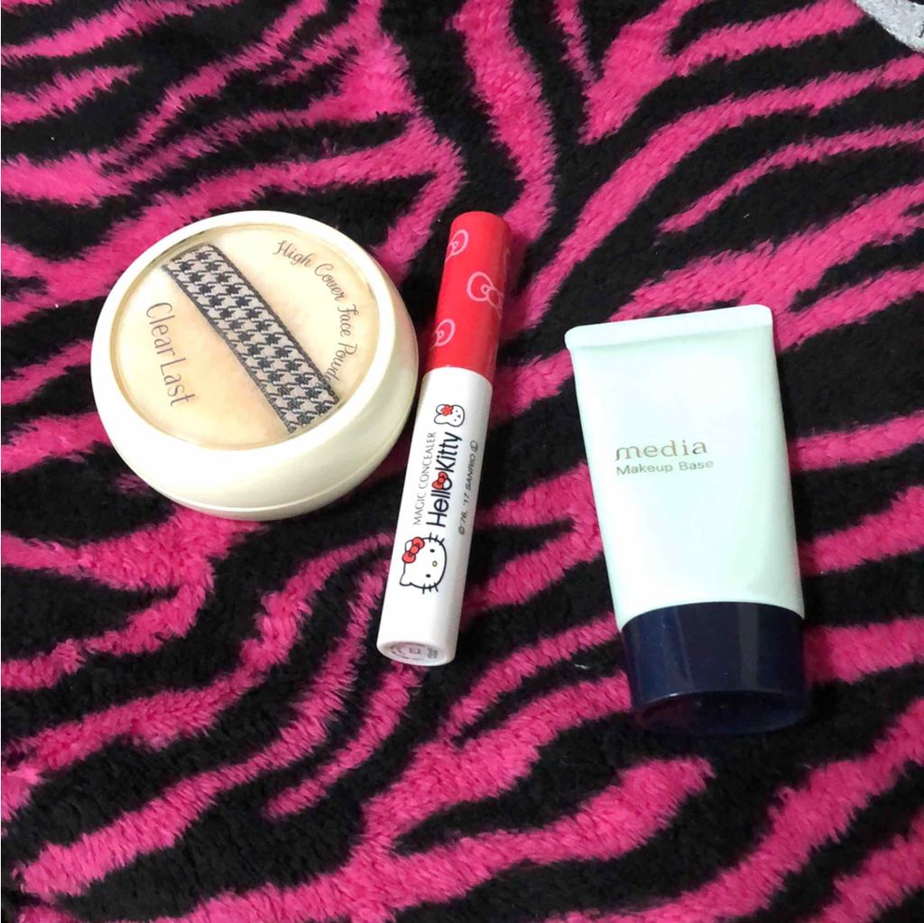 フェイスパウダー ハイカバー  白肌オークル/クリアラスト/プレストパウダーを使ったクチコミ（1枚目）