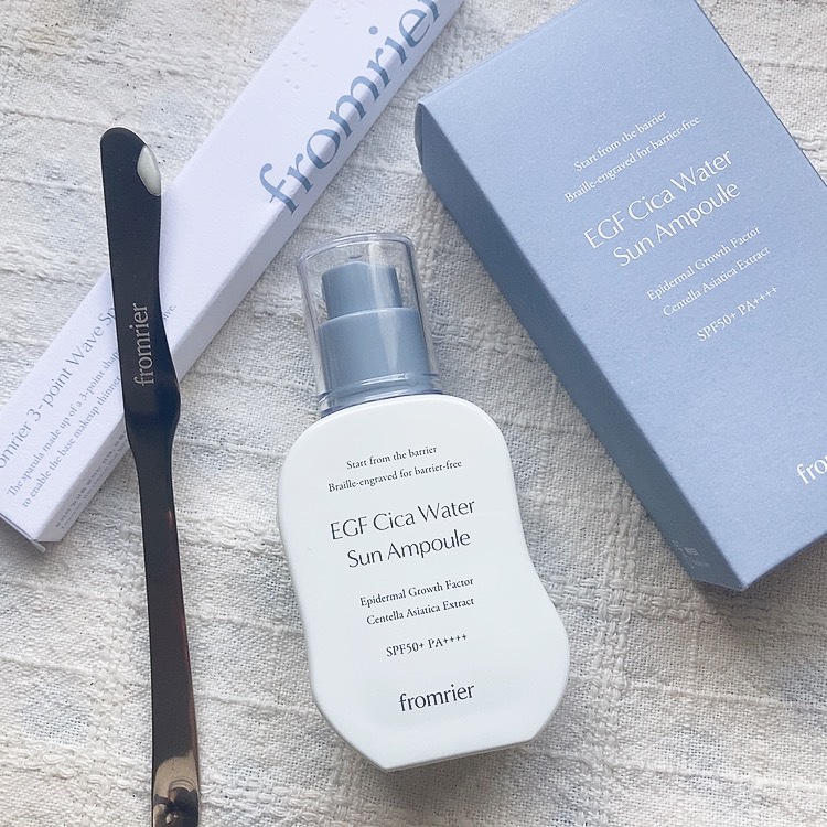 EGFシカウォーターサンアンプル/fromrier/日焼け止めローションを使ったクチコミ（2枚目）