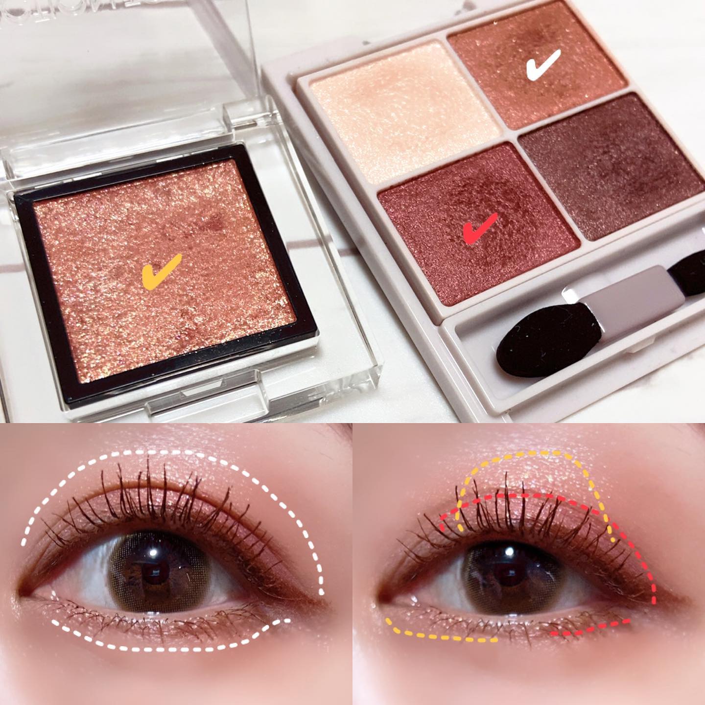 シルキースフレアイズ/キャンメイク/アイシャドウパレットを使ったクチコミ（3枚目）