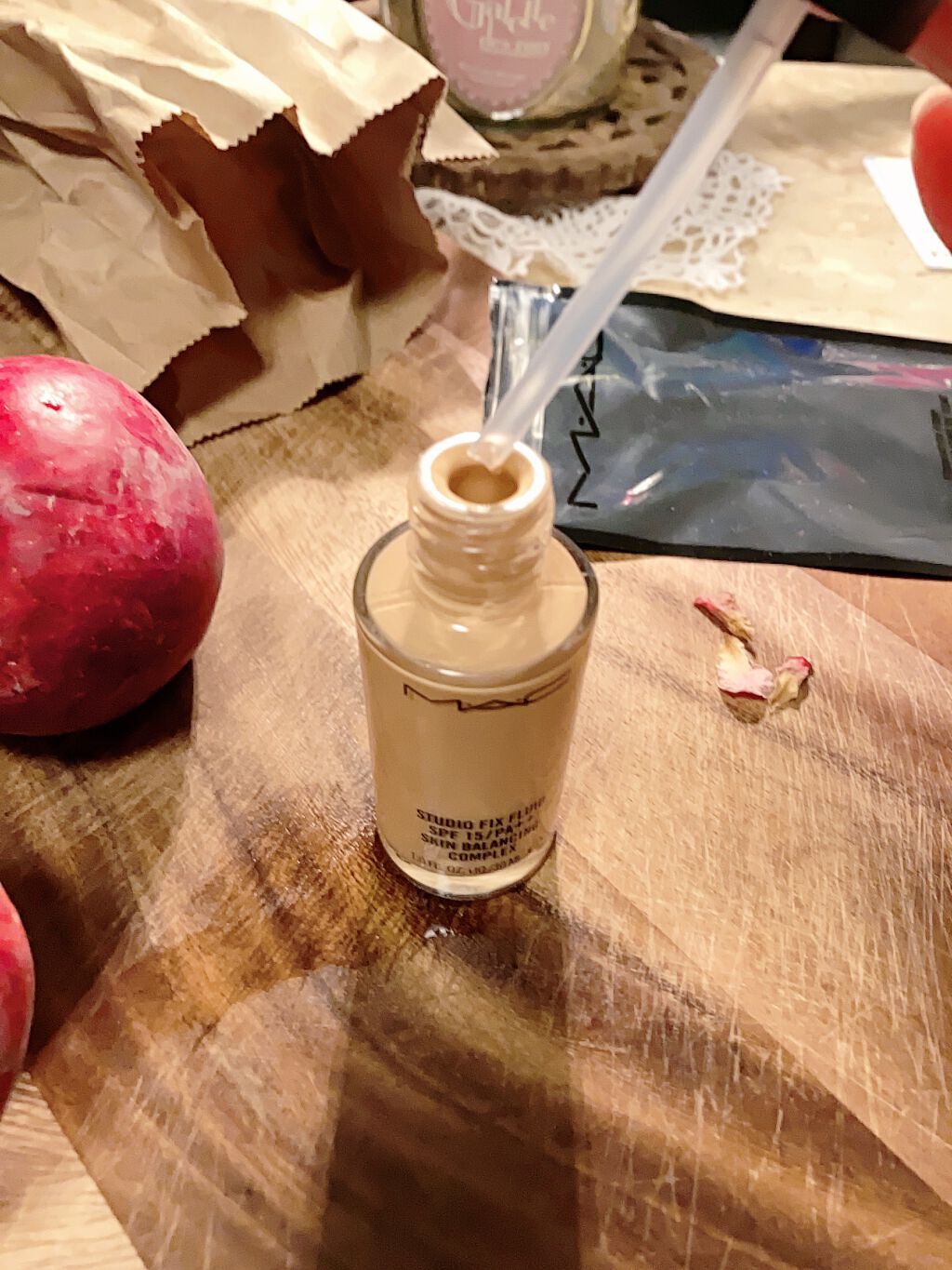 スタジオフィックス フルイッド SPF 15/M・A・C/リキッドファンデーションを使ったクチコミ(2枚目)