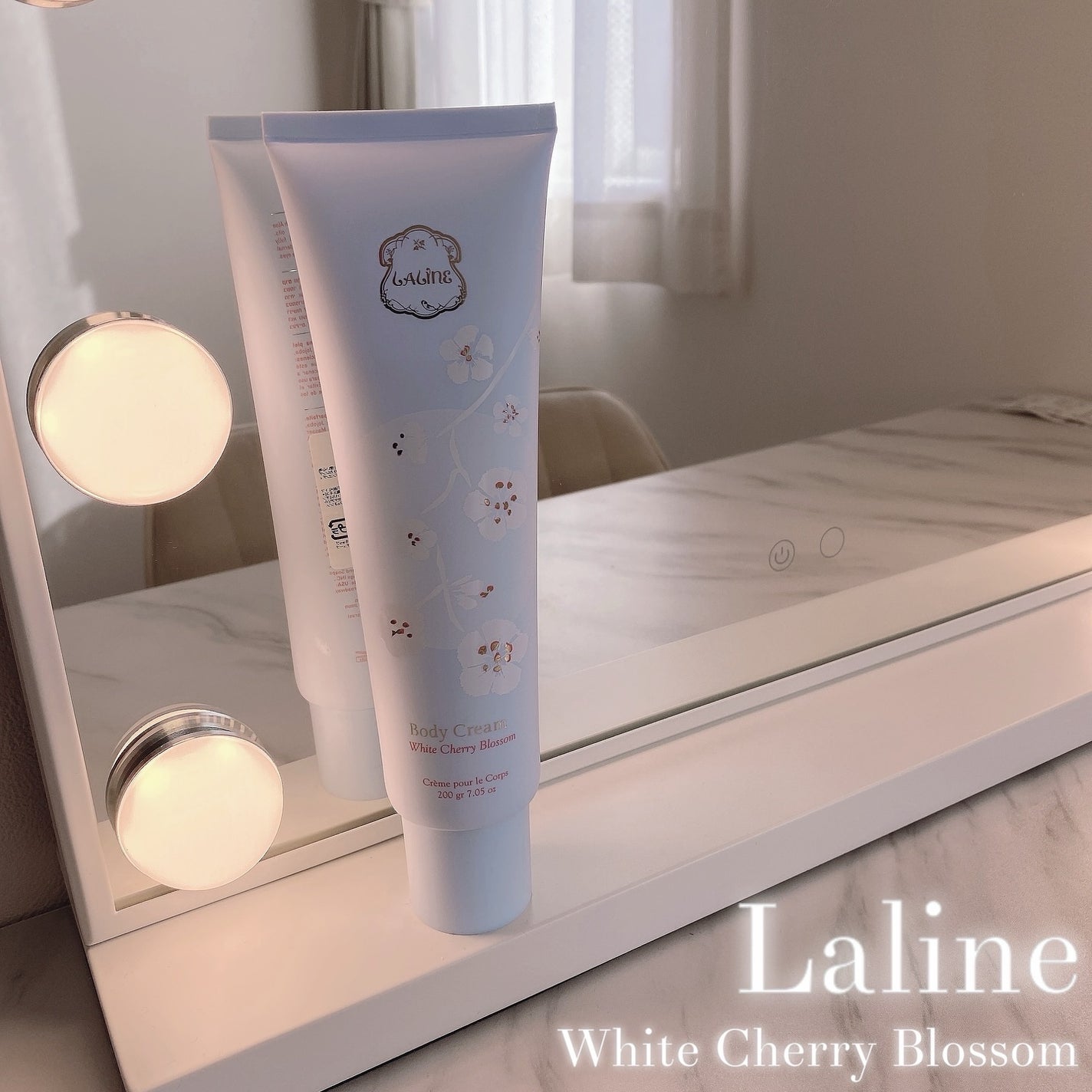 ホワイトチェリーブロッサム ボディクリー厶/Laline/ボディクリームを使ったクチコミ(1枚目)