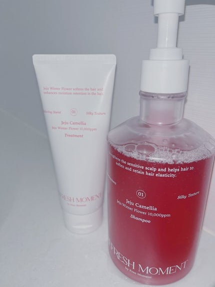 リフレッシュモーメントパフュームシャンプー/トリートメント Jeju Camellia/Free Moment /市販シャンプーを使ったクチコミ(1枚目)