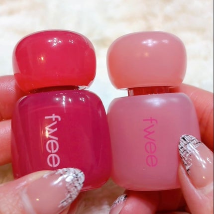 フィー ピンクオブセッションステイフィットティント/fwee/リップティントを使ったクチコミ(2枚目)