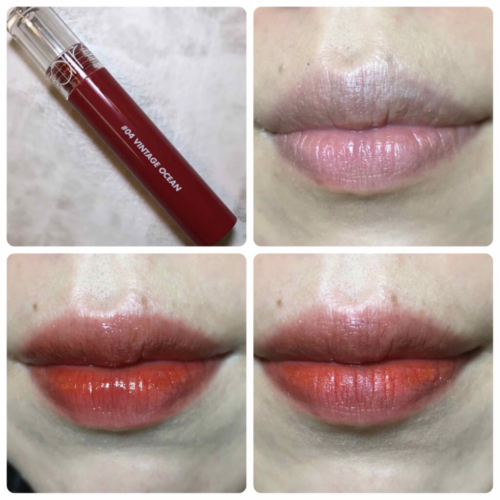 グラスティングウォーターティント/rom&nd/リップティントを使ったクチコミ(1枚目)