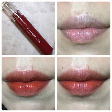 グラスティングウォーターティント/rom&nd/リップティントを使ったクチコミ(1枚目)