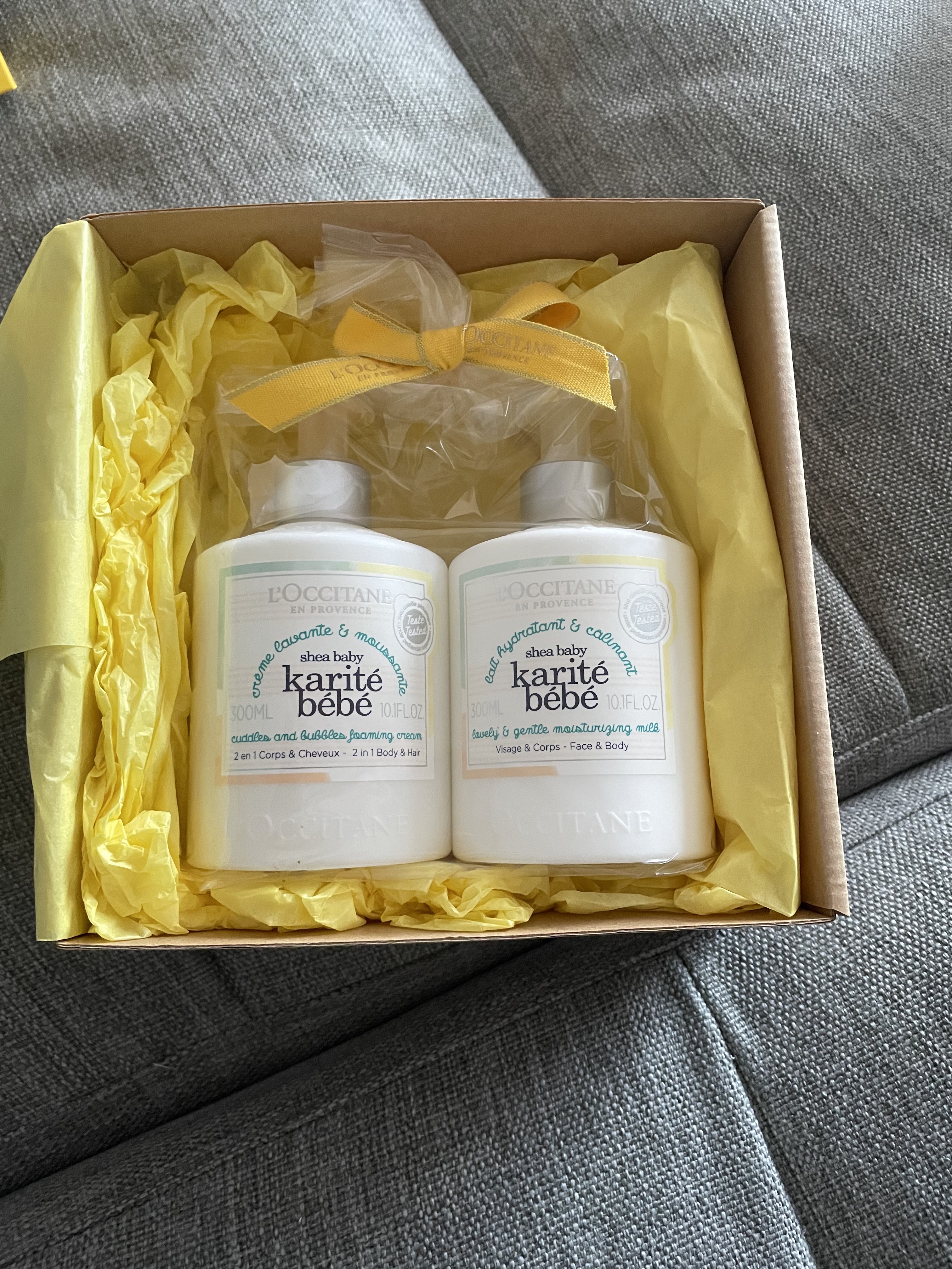 シア ベイビー モイスチャー ミルク/L'OCCITANE/ボディミルクを使ったクチコミ（1枚目）