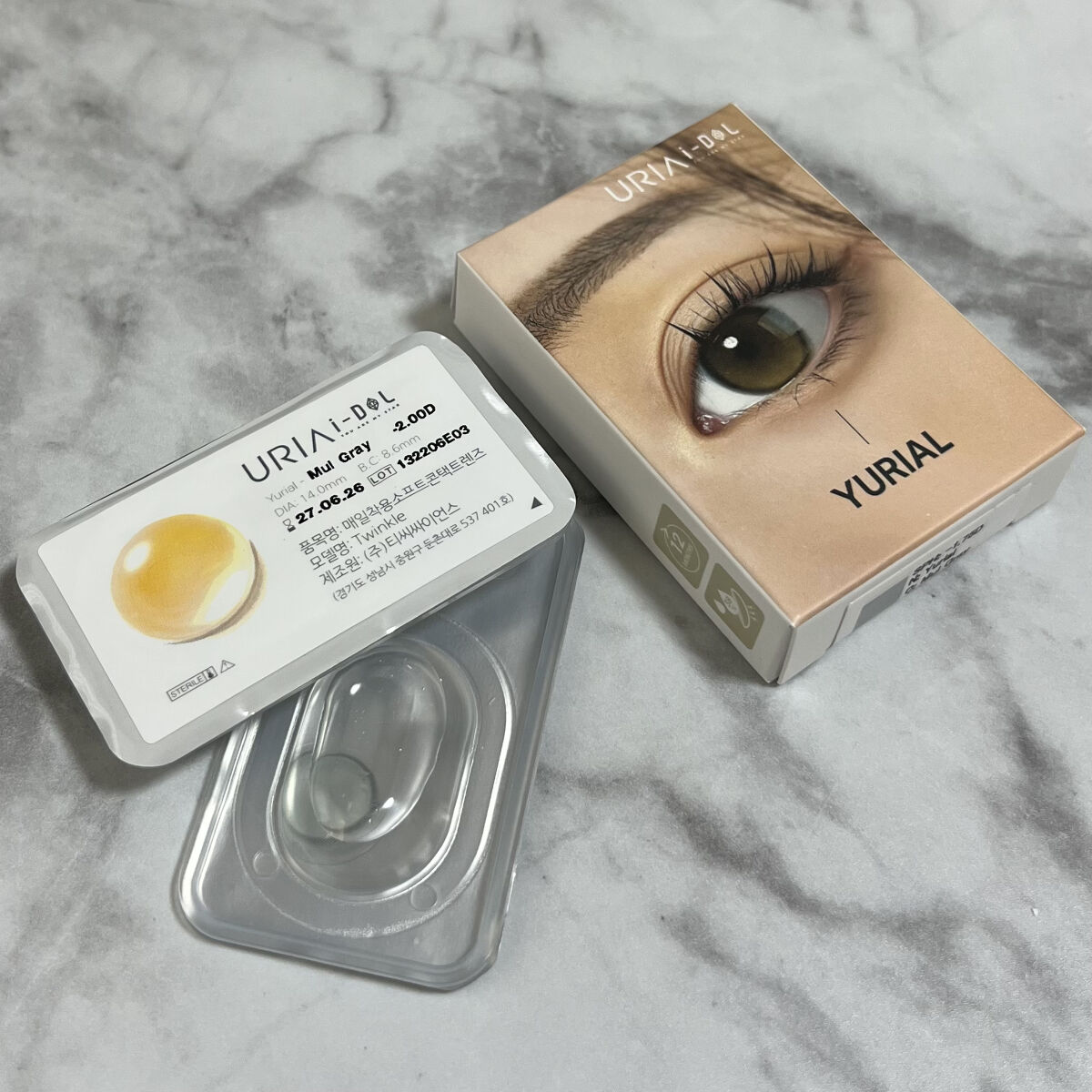 YURIAL Monthly/i-DOL/カラーコンタクトレンズを使ったクチコミ（2枚目）