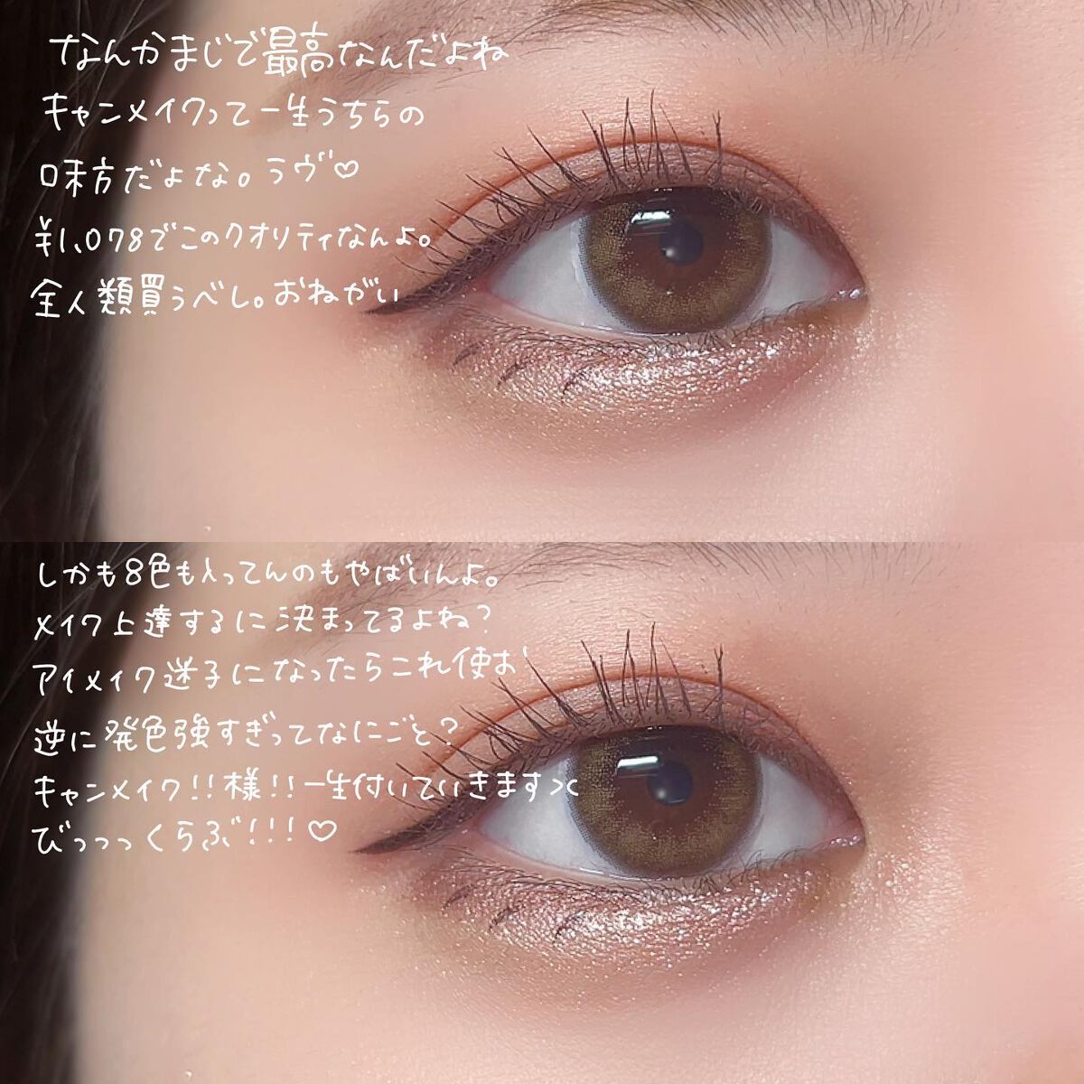 プティパレットアイズ/キャンメイク/パウダーアイシャドウを使ったクチコミ(8枚目)