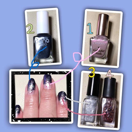 ネイルホリック パーティーフレーク SP025/ネイルホリック/マニキュアを使ったクチコミ(2枚目)