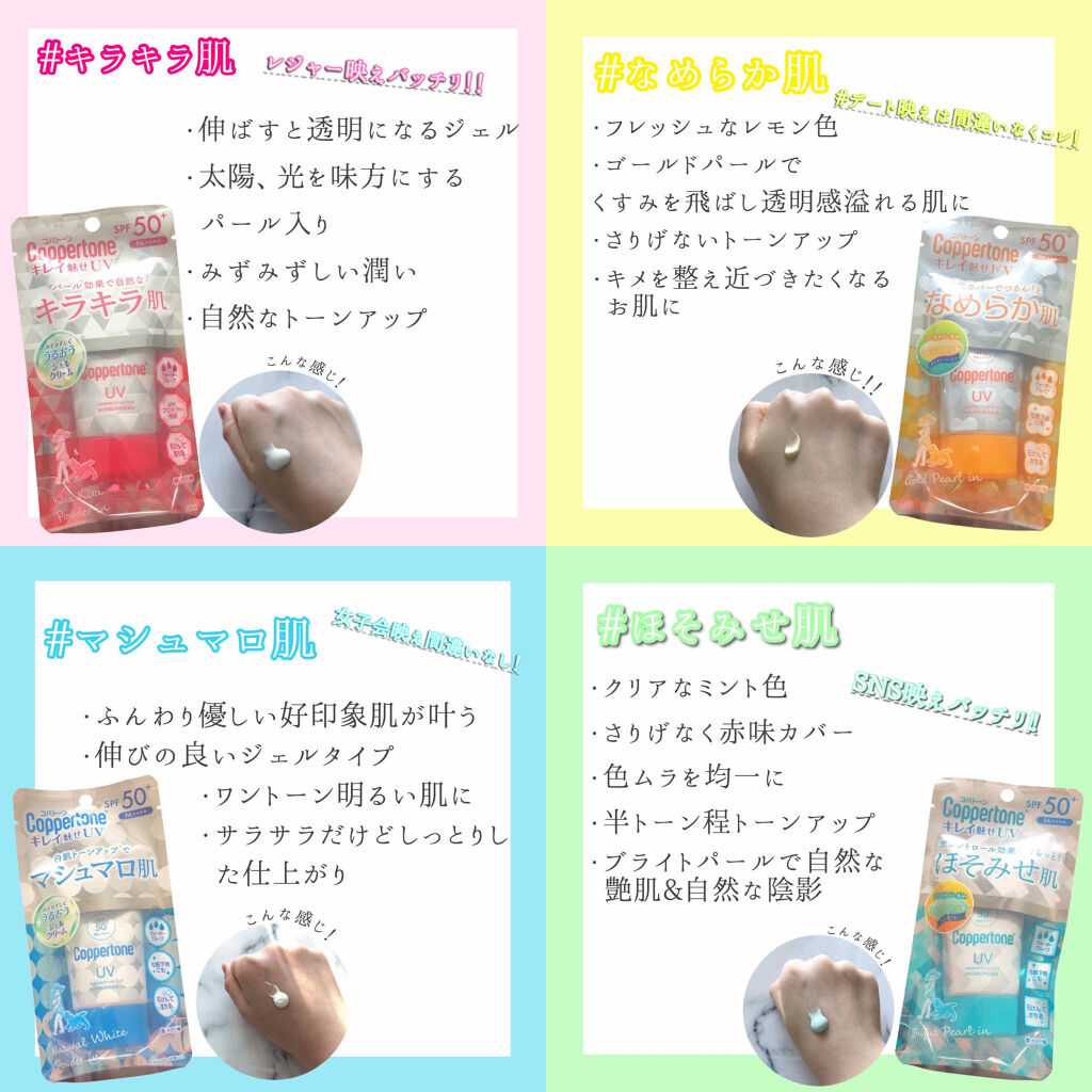 コパトーン キレイ魅せＵＶ　キラキラ肌/コパトーン/日焼け止めクリームを使ったクチコミ（2枚目）