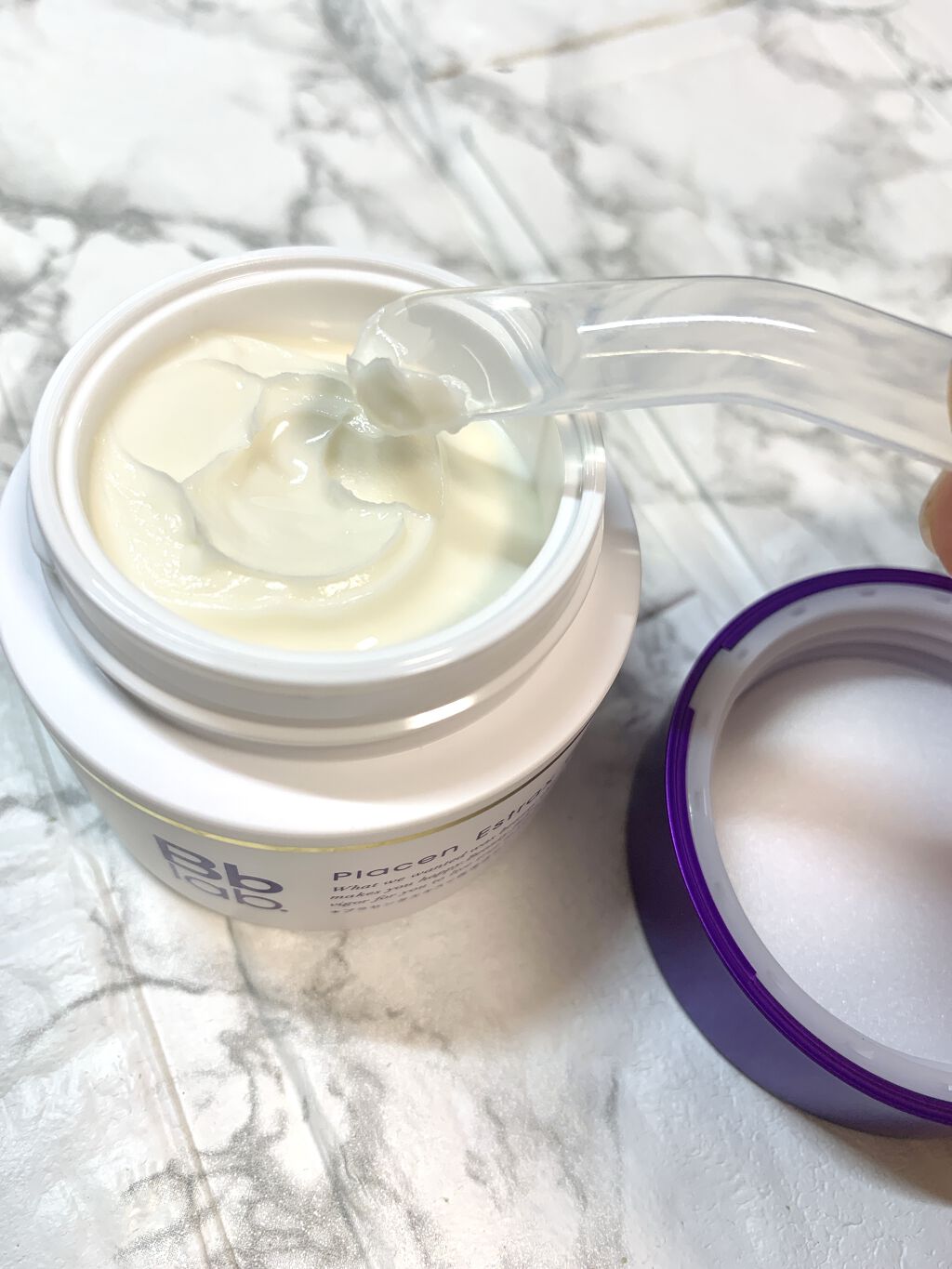 プラセンエストラックスクリーム 30g/Bb lab./フェイスクリームを使ったクチコミ（2枚目）