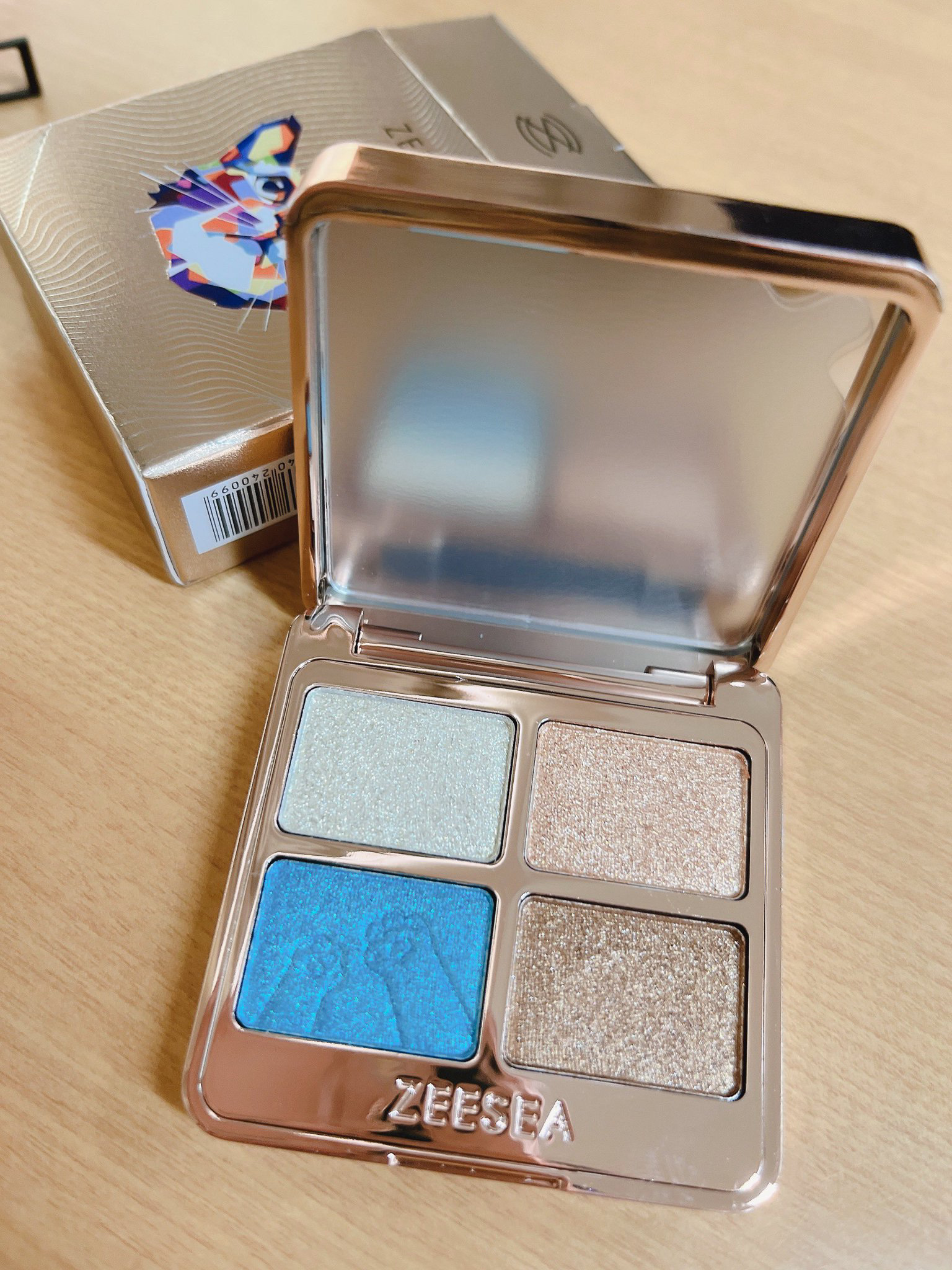 アニマルアイシャドウ(4シェード)/ZEESEA/アイシャドウパレットを使ったクチコミ（2枚目）