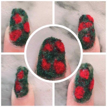 ベルベットパウダー/セリア/ネイルチップ・パーツを使ったクチコミ(3枚目)