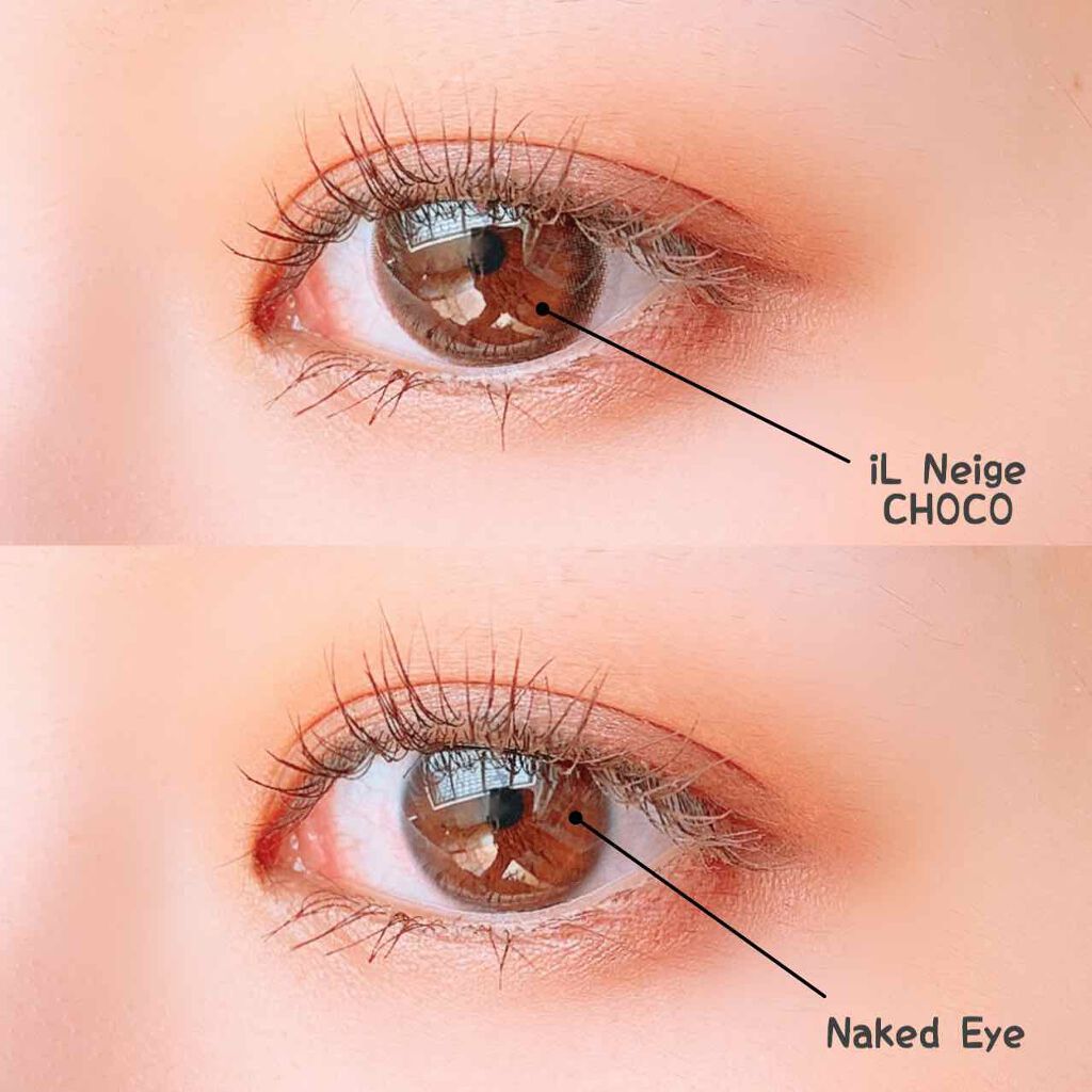 iL Neige チョコ(Choco)/Torico Eye./カラーコンタクトレンズを使ったクチコミ（2枚目）