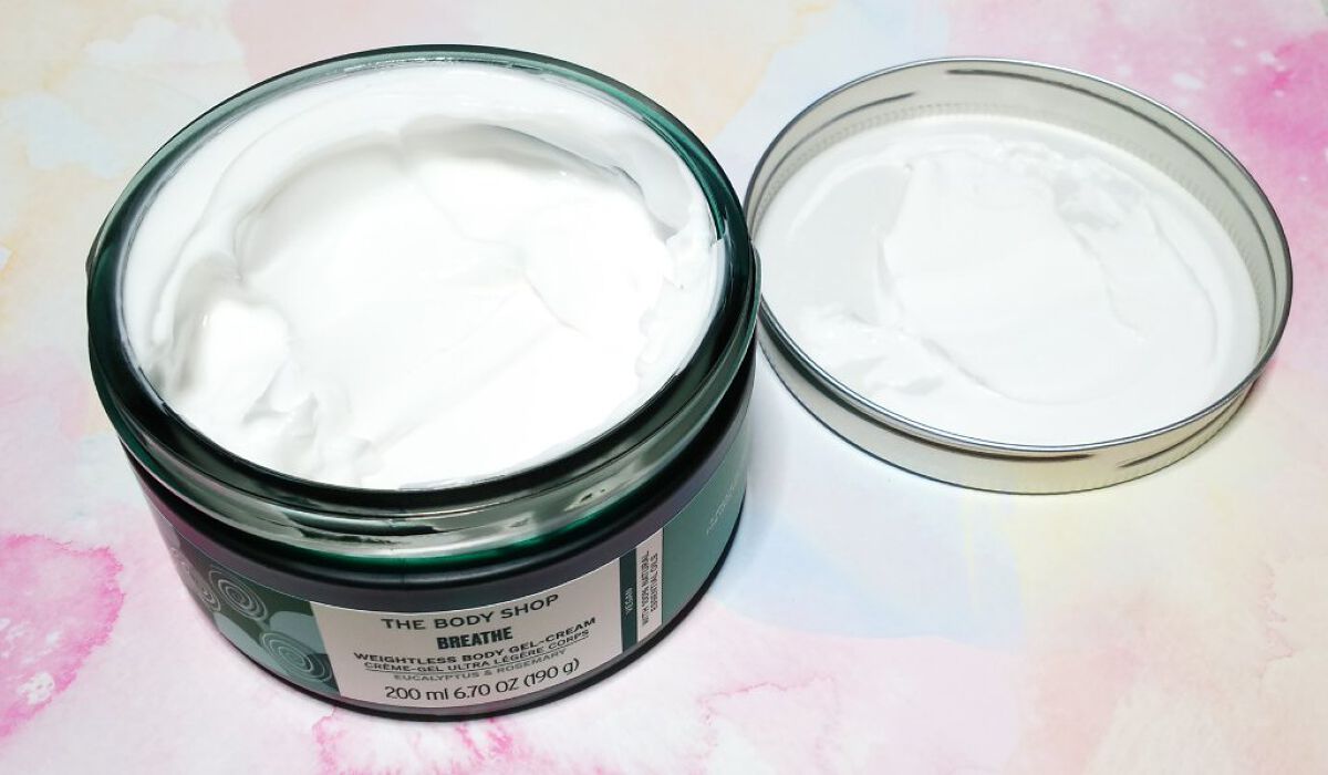 ウェルネス ボディジェルクリーム ユーカリ& ローズマリー/THE BODY SHOP/ボディクリームを使ったクチコミ（2枚目）