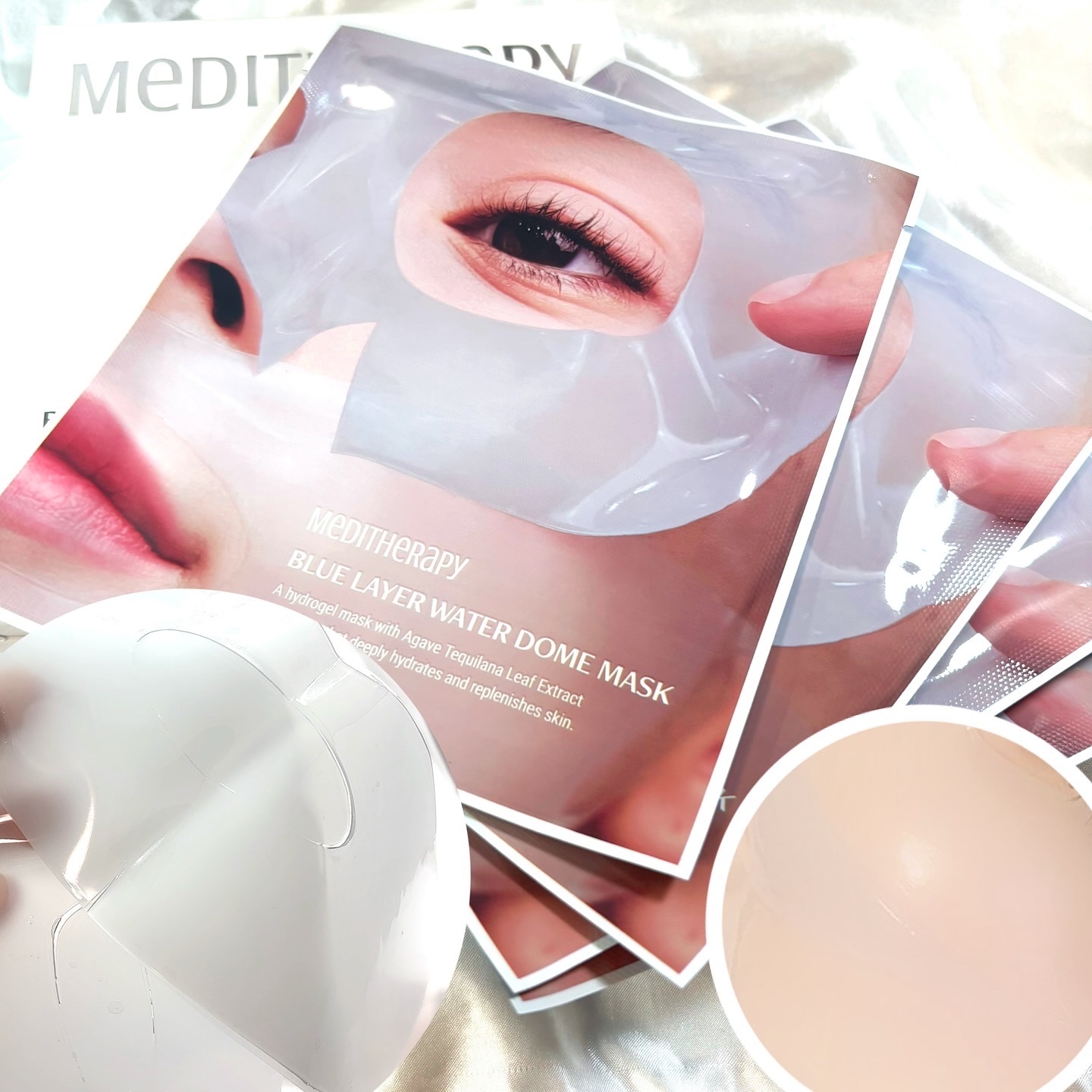 ブルーレイヤーダブルウォータークリーム/MEDITHERAPY/フェイスクリームを使ったクチコミ（2枚目）