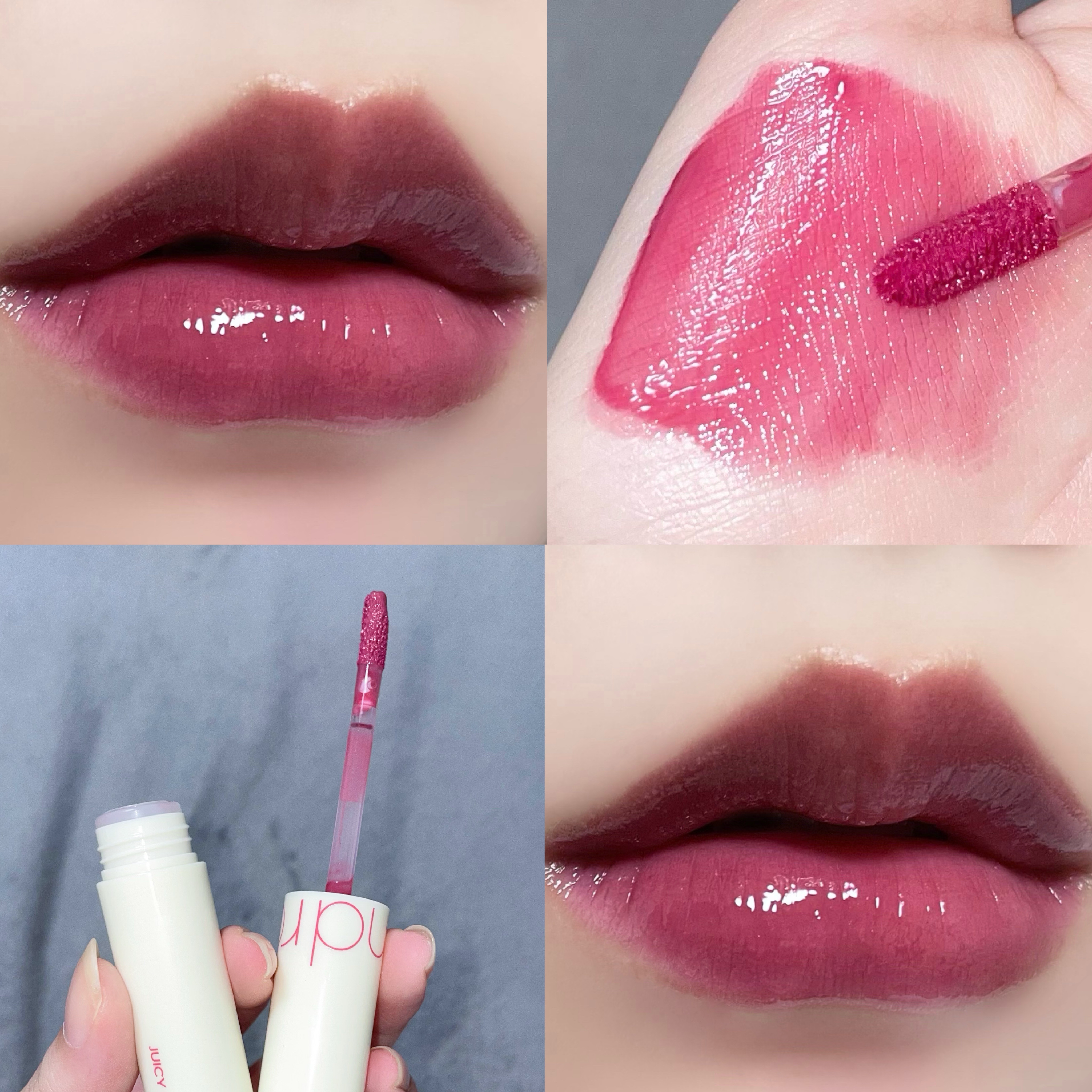 ジューシーラスティングティント/rom&nd/リップティントを使ったクチコミ（2枚目）