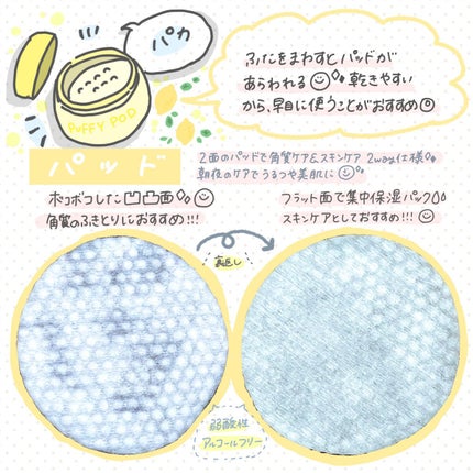 マイルドピーリングパッド L/PUFFY POD/トナーパッドを使ったクチコミ(2枚目)