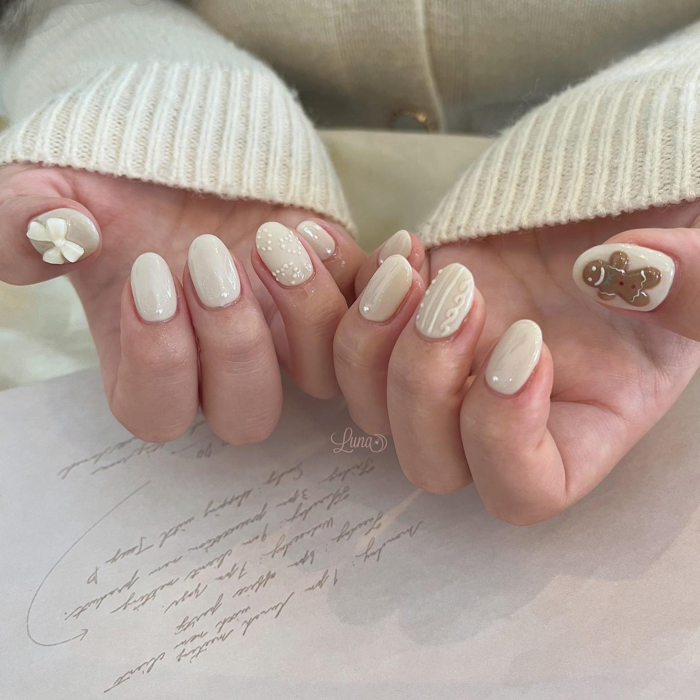 Iuna. Mizuki on LIPS 「.お持ち込みdesign参考に🍪#nail#nailstagr..」(2枚目)