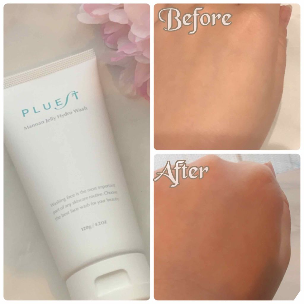 マンナンジェリーハイドロウォッシュ/PLUEST/洗顔料を使ったクチコミ(1枚目)