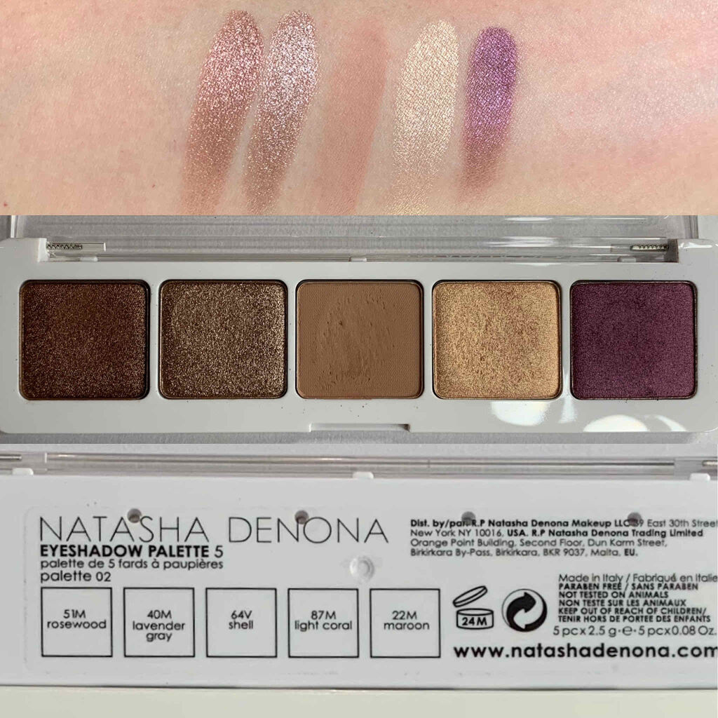 試してみた】 アイシャドウ パレット 5 Natasha Denonaの人気色