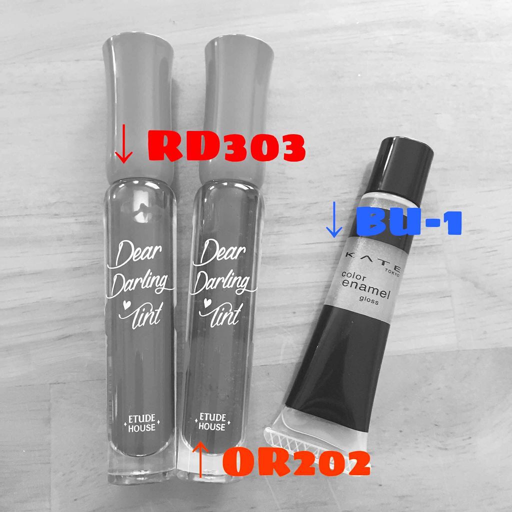 カラーエナメルグロス/KATE/リップグロスを使ったクチコミ(2枚目)